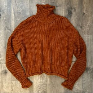 Burnt orange turtleneck knit sweater forever 21 contemporary